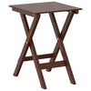 vidaXL Side Table Foldable Brown Solid Wood Poplar