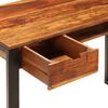 vidaXL Desk 110x55x78 cm Solid Acacia Wood and Steel