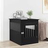 vidaXL Dog Crate Furniture Black Oak 64.5x80x71 cm Engineered Wood