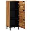 vidaXL Highboard Natural 40 x 33.5 x 110 cm Solid Acacia Wood