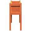 vidaXL Garden Planter with Legs Wax Brown 110x31x70 cm Solid Wood Pine