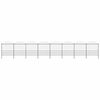 vidaXL Garden Fence with Spear Top Steel 1339x200 cm Black