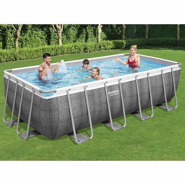 Bestway Power Steel Swimming Pool Set Rectangular 488x244x122 cm