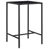 vidaXL 5 Piece Garden Bar Set Poly Rattan Black