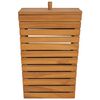 vidaXL Laundry Basket 30x30x45 cm Solid Teak Wood