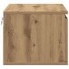 vidaXL Wall-mounted Bedside Cabinet Artisan Oak 50 x 36 x 30 cm
