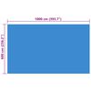 vidaXL Rectangular Pool Cover 1000x600 cm PE Blue