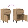 vidaXL Bedside Cabinet with Drawer 2 pcs Artisan Oak 40 x 35 x 70 cm