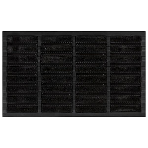 vidaXL Door Mat Rectangular 45x75 cm Rubber and Coir