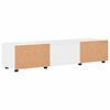vidaXL Wooden Cabinet with Drawer High Gloss White 150 x 39 x 30 cm
