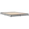 vidaXL Bed Frame without Mattress Grey Sonoma 120x200 cm