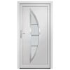vidaXL Front Door White 108x200 cm PVC