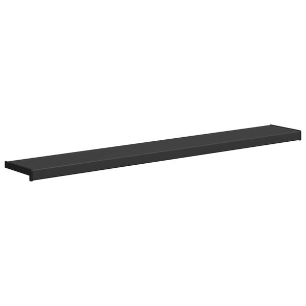 vidaXL Window Sill Black with Wood Grain 140 x 25 x 4.5 cm PVC