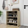 vidaXL Shoe Cabinet Sonoma Oak 60x35x70 cm Engineered Wood
