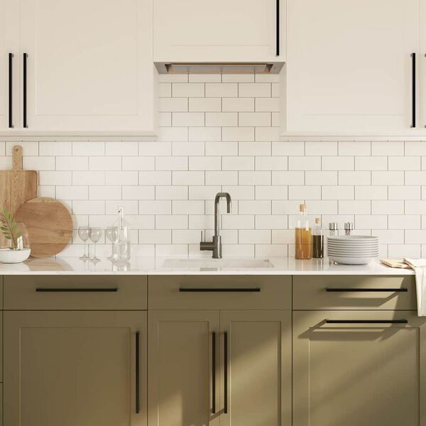 vidaXL Cabinet Handles 5 pcs Black 320 mm Stainless Steel