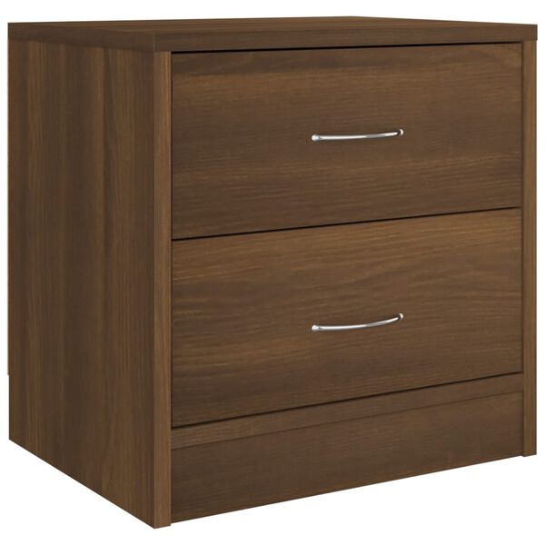 vidaXL Bedside Cabinet Brown Oak 40x30x40 cm Engineered Wood