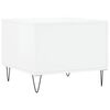 vidaXL Coffee Tables 2pcs High Gloss White 50x50x40 cm Engineered Wood
