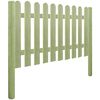 vidaXL Picket Fence Impregnated Pinewood 5.1 m 120 cm 6/9cm