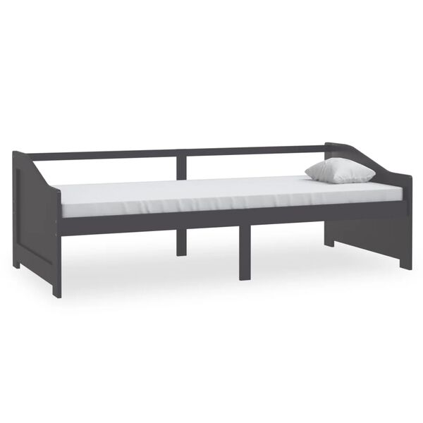 vidaXL 3-Seater Day Bed without Mattress Dark Grey 90x200cm