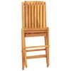 vidaXL Folding Chairs 8 pcs 47x47x89 cm Solid Wood Teak