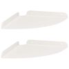 vidaXL Corner Floating Shelf 2 pcs White 24 x 24 x 2 cm