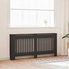 vidaXL Radiator Cover Black 172x19x81.5 cm MDF