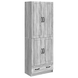 vidaXL Cabinet Set 2 pcs Grey Sonoma Engineered Wood