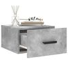 vidaXL Wall-mounted Bedside Cabinet Concrete Grey 35x35x20 cm