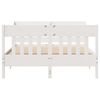 vidaXL Bed Frame without Mattress White 140x200 cm Solid Wood Pine