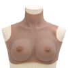 vidaXL Silicone Breastplate Tan D Cup