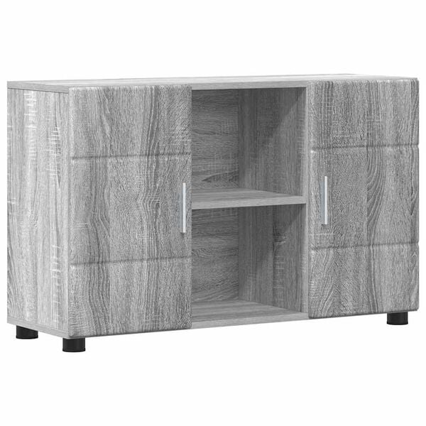 vidaXL Sideboard Grey Sonoma 88.5 x 30.5 x 55.5 cm Engineered Wood