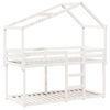 vidaXL Bunk Bed without Mattress White 90x190 cm Single Solid Wood Pine