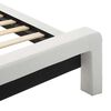 vidaXL Bed Frame White and Black 120 x 200 cm Faux Leather