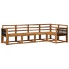 vidaXL Outdoor Sofa Set 5 pcs Natural Solid Acacia Wood