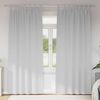 vidaXL Blackout Curtains with Rings 2 pcs Pale Grey 225 x 140 cm