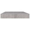 vidaXL Floating Wall Shelves 4 pcs Concrete Grey 40x23x3.8 cm MDF