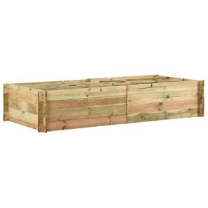 vidaXL Garden Raised Vegetable Bed Impregnated Pinewood 197x100x40 cm