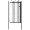 vidaXL Fence Gate HORST 100 x 175 cm Steel Black Lockable