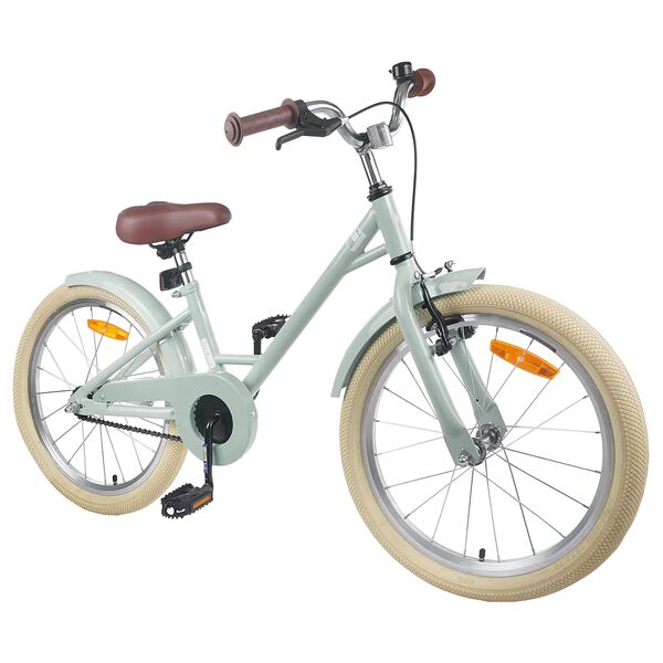 vidaXL Kids Bike 18'' for 5-7 Years Old Light Green