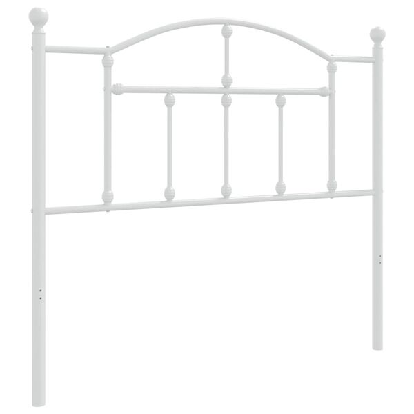 vidaXL Metal Headboard White 100 cm