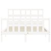 vidaXL Bed Frame without Mattress White 140x200 cm Solid Wood Pine