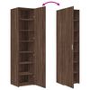 vidaXL Highboard Brown Oak 45x42.5x185 cm Engineered Wood