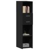 vidaXL Highboard Black 30x42.5x124 cm Engineered Wood