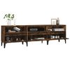 vidaXL TV Cabinet Smoked Oak 150x30x44.5 cm Engineered Wood
