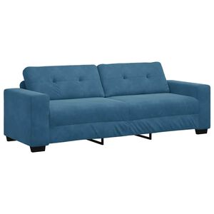 vidaXL Sofa Blue 221 x 78 x 80 cm Fabric