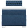 vidaXL Box Spring Bed with Mattress Blue 100x200 cm Fabric