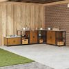 vidaXL Kitchen Storage with Shelf Rusty 60 x 50 x 92 cm Steel