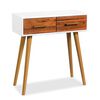 vidaXL Console Table Solid Acacia Wood 70x30x75 cm