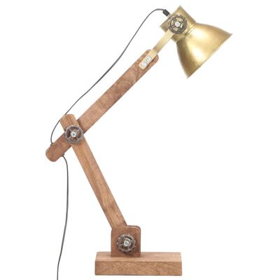 vidaXL Industrial Desk Lamp Brass Round 58x18x90 cm E27