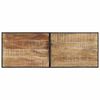 vidaXL 7 Piece Bar Set Solid Rough Wood Mango and Metal